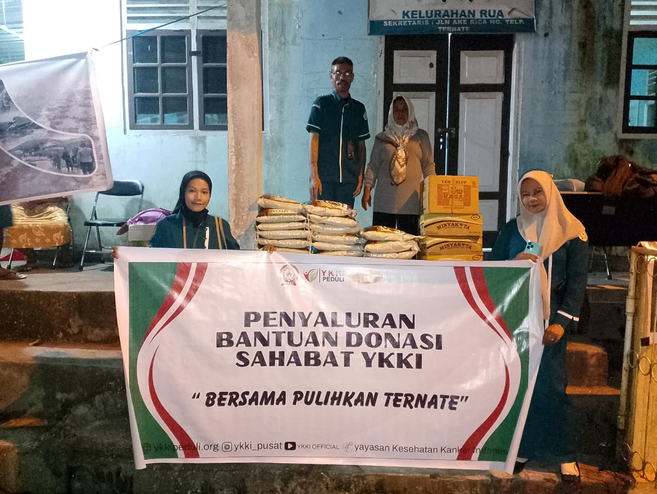 Wujudkan Kepedulian, YKKI Serahkan Bantuan Peduli Banjir Ternate